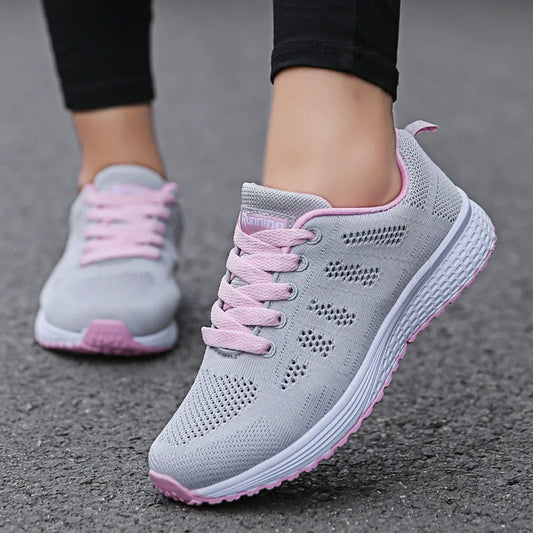 Women Casual Walking Mesh Flat Shoes