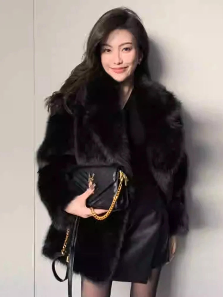 Oversized Loose Casual Luxury Soft Thick Warm Fur Coat