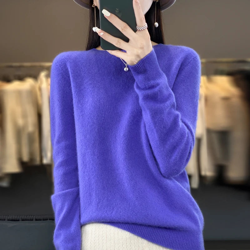 O-neck Warm Casual Long-sleeved Pullover