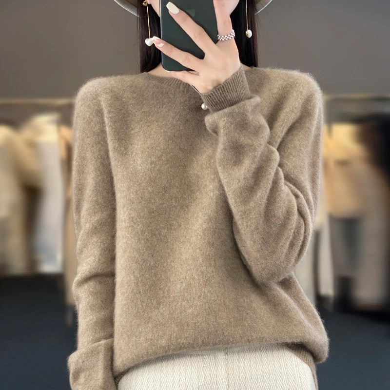 O-neck Warm Casual Long-sleeved Pullover