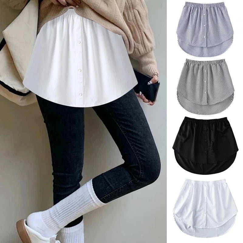 Shirt Extenders Removable Bottom Skirt For Women