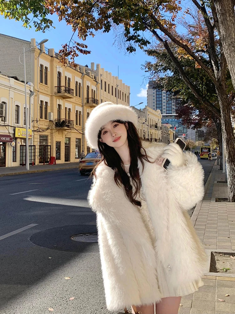 Oversized Loose Casual Luxury Soft Thick Warm Fur Coat