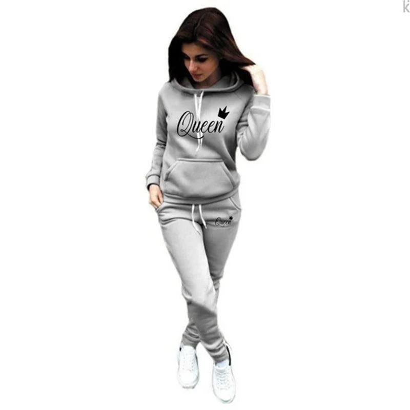 Hot women's hooded sportswear suit clothes hoodie + sweatpants