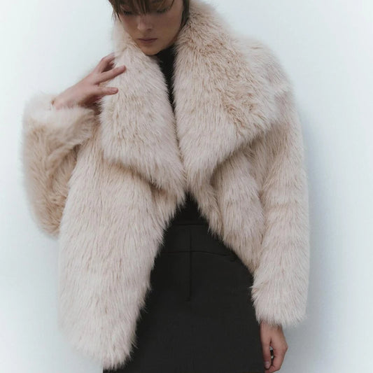 2024 New Gradient Fluffy Fur Coat