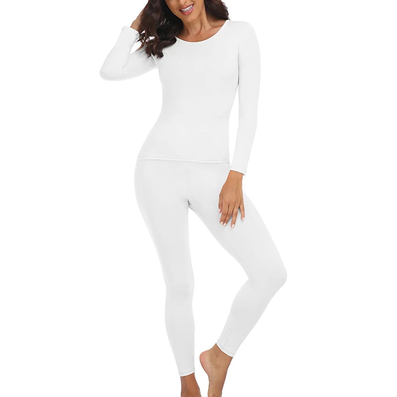 Long  Warm Long-Sleeved Trousers, 2 Pieces Seamless Thermal Lingerie