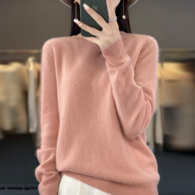 O-neck Warm Casual Long-sleeved Pullover