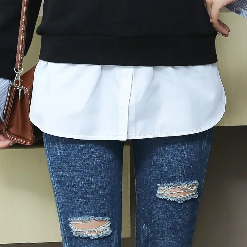 Shirt Extenders Removable Bottom Skirt For Women