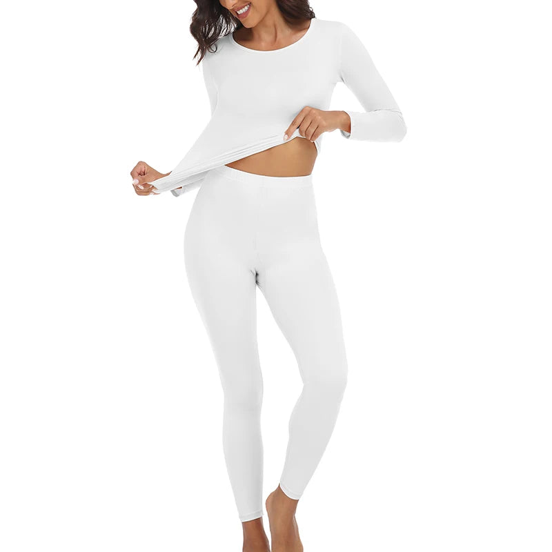 Long  Warm Long-Sleeved Trousers, 2 Pieces Seamless Thermal Lingerie