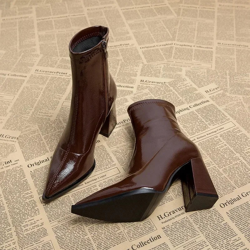 High Heels Pointed Toe Sexy Boots for Women