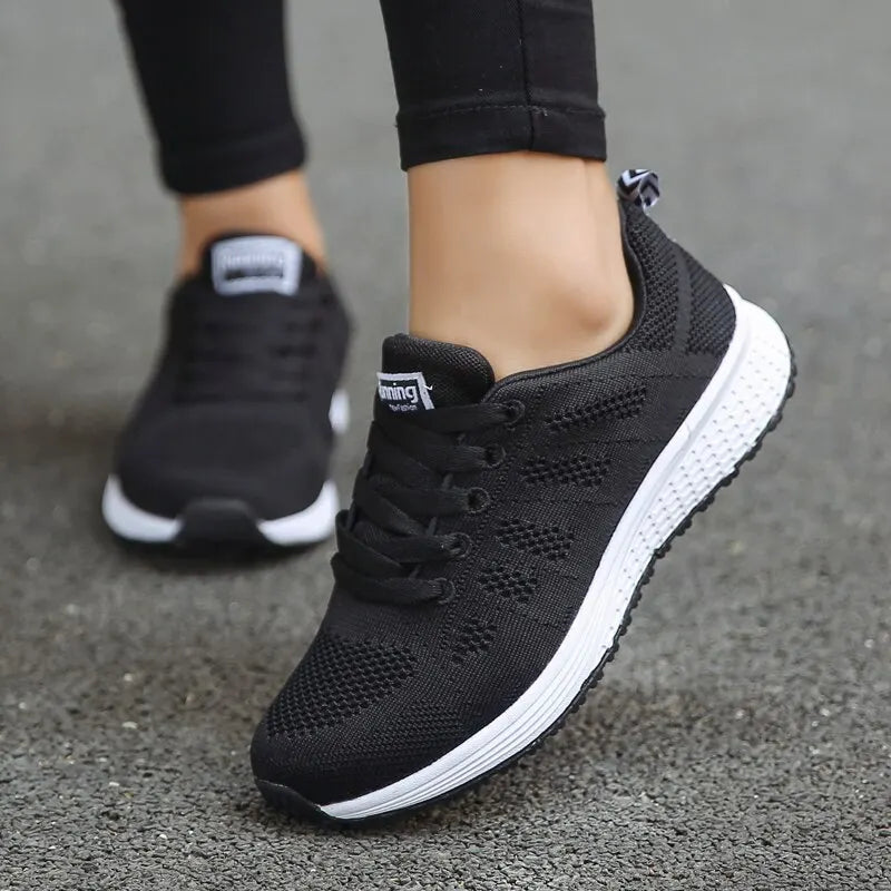 Women Casual Fashion Breathable Walking Mesh Sneakers