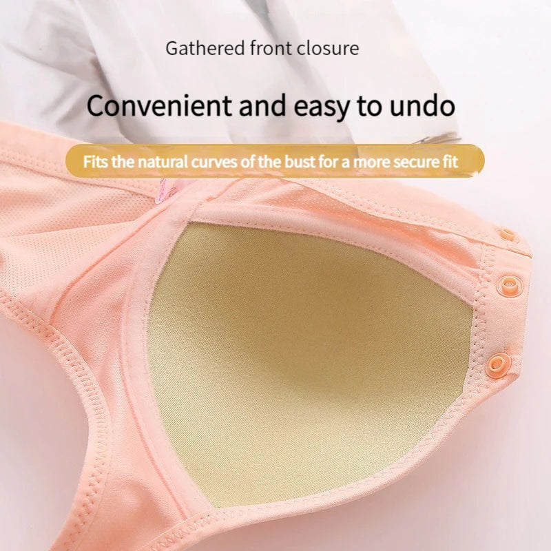 New Large Size Front Closure Back Underwear Comfortable Breathable Push Up Bra