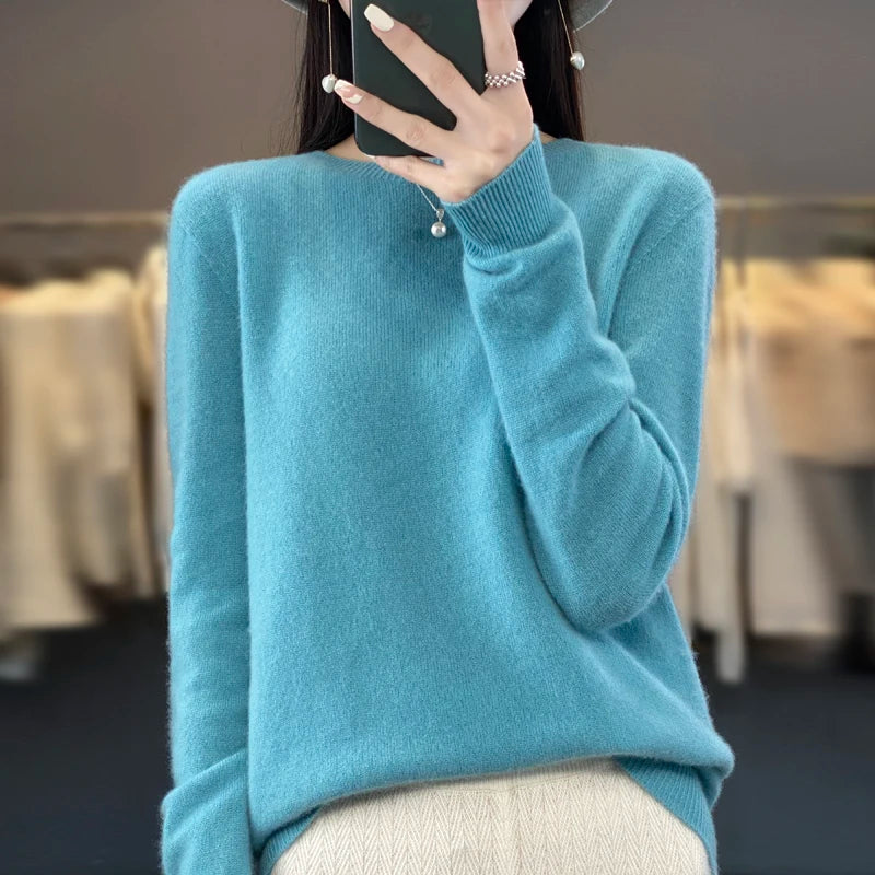 O-neck Warm Casual Long-sleeved Pullover