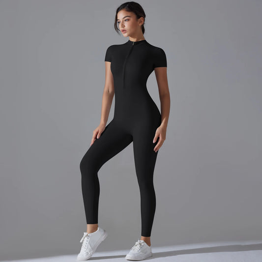 Women's One-Piece Zipper Jumpsuits