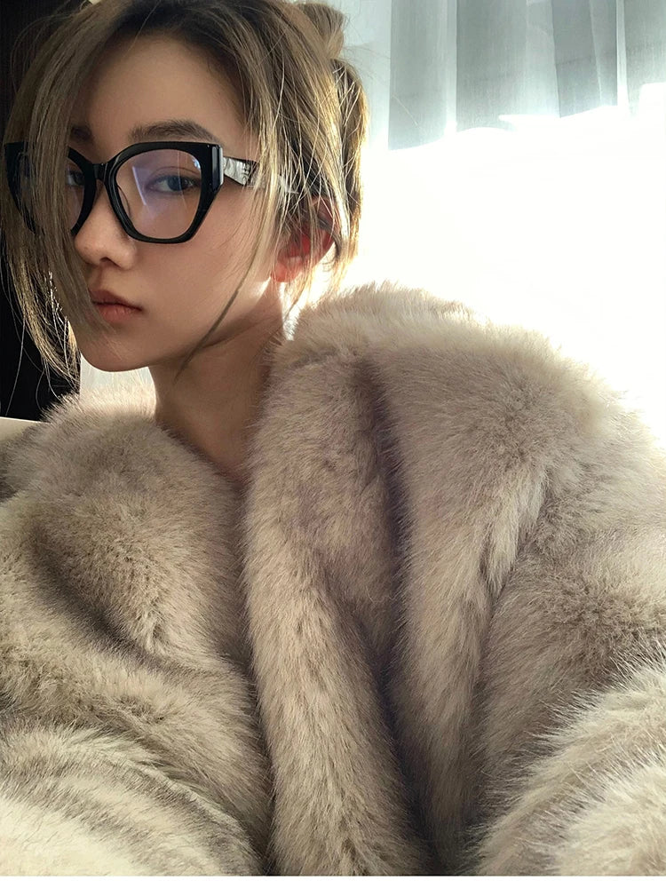 Oversized Loose Casual Luxury Soft Thick Warm Fur Coat