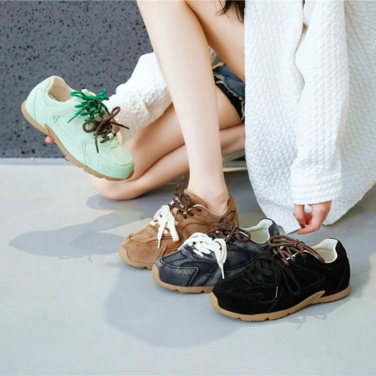 Women Sneakers, New Genuine Leather