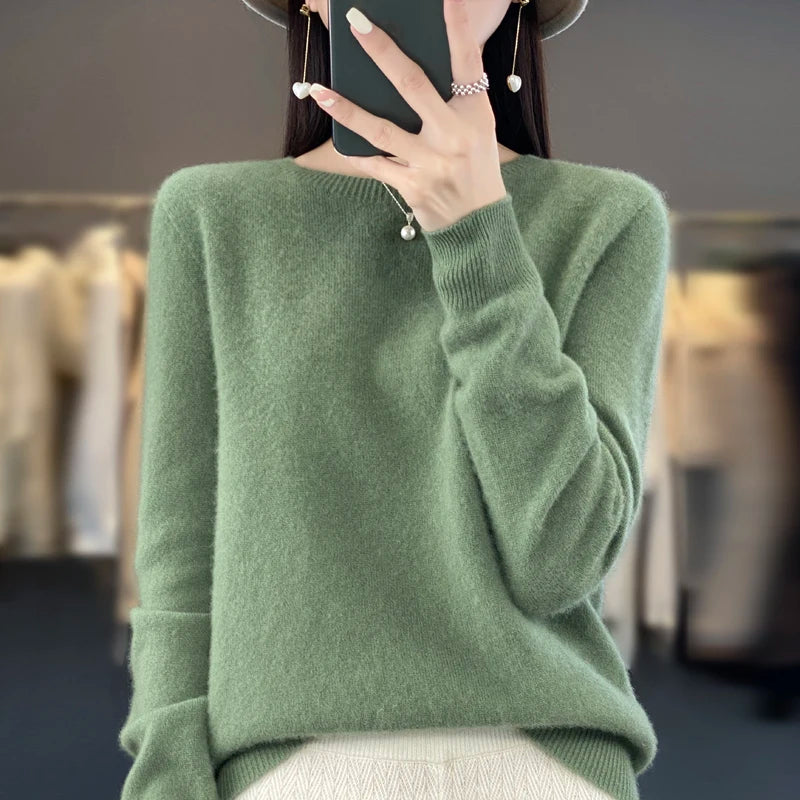 O-neck Warm Casual Long-sleeved Pullover