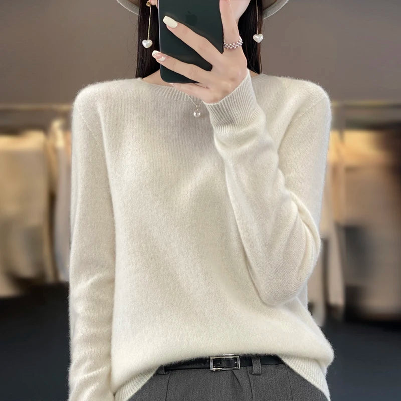 O-neck Warm Casual Long-sleeved Pullover