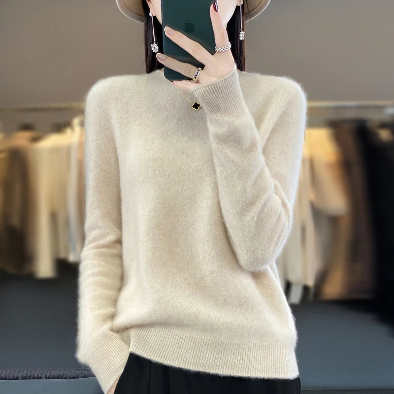 O-neck Warm Casual Long-sleeved Pullover